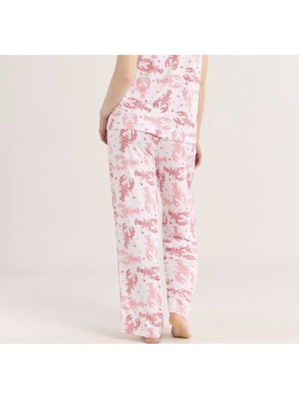 Lobster Print Women’s Pajama Pants Elastic Waist White & Red XL (16-18) By Joysp - Picture 5 of 5
